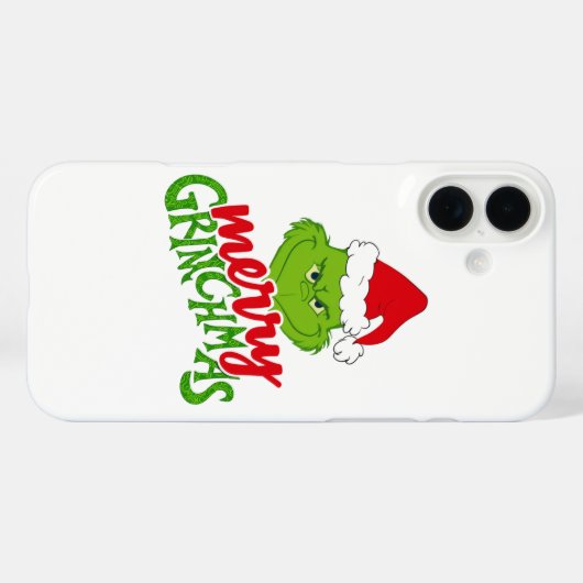 Green Christmas Creature with Winter Elements Case-Mate iPhone Case (Achterkant (horizontaal))