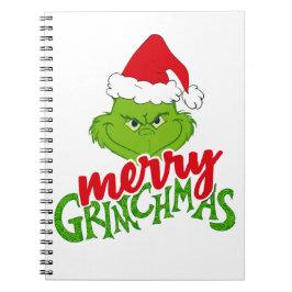 Green Christmas Creature with Winter Elements  Notitieboek