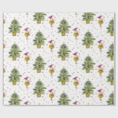 Green Christmas Elf gift wrap by Tonkinson Cadeaupapier (Vlak)