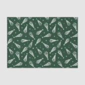 Green Christmas Holiday Trees Tissue Paper Tissuepapier (Voorkant)