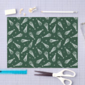 Green Christmas Holiday Trees Tissue Paper Tissuepapier (Craft)