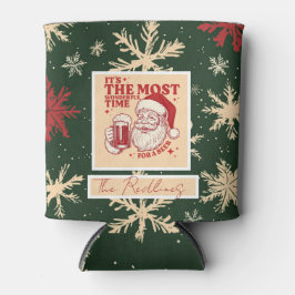 Green Christmas patterns Blikjeskoeler