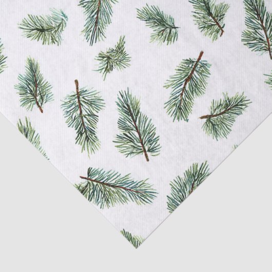 Green Christmas Pine Tree Tissuepapier (Detail)