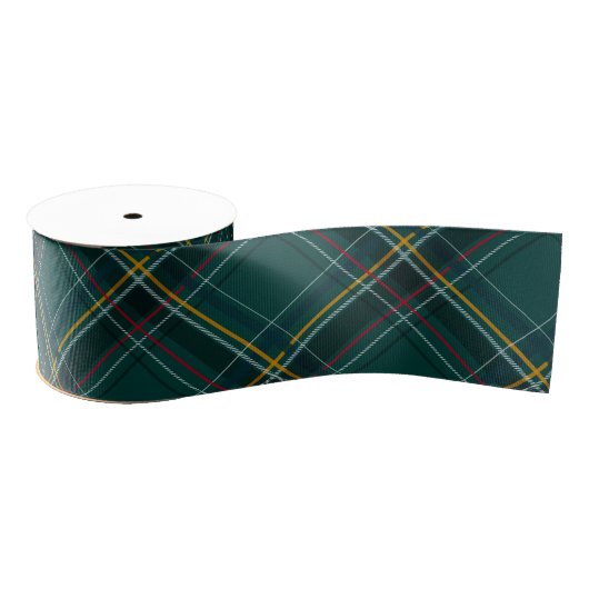 Green Christmas plaid simple classic holiday Grosgrain Lint (Spoel)