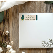 Green Christmas Retour Adreslabels Etiket