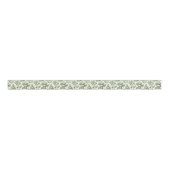 Green Christmas Santa Toile Grosgrain Lint (Voorkant)
