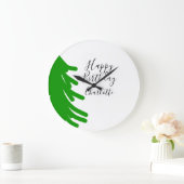 Green Christmas tree happy birthday December winte Grote Klok (Huis)