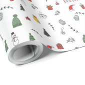 Green Christmas Tree Wrapping Paper - Feestelijk Cadeaupapier (Rol Hoek)