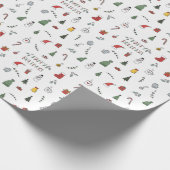 Green Christmas Tree Wrapping Paper - Feestelijk Cadeaupapier (Hoek)