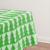 GREEN CHRISTMAS TREES Holiday Tablecloth Tafelkleed (Voorbeeld)