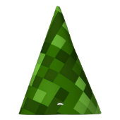 Green Chunky Pixel Party Pet Feesthoedjes (Rechts)