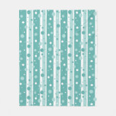 Green Circle Pattern Blanket Fleece Deken (Voorkant)