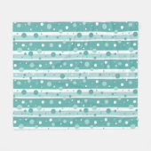 Green Circle Pattern Blanket Fleece Deken (Voorkant (Horizontaal))