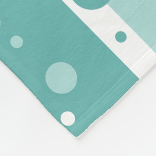 Green Circle Pattern Blanket Fleece Deken (Hoek)