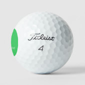 Green Circle Personalized Golf Ball (3) HAMbWG Golfballen (Logo)