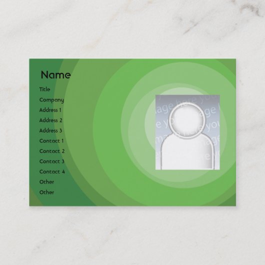 Green Circle Shades - Chubby Visitekaartje (Voorkant)
