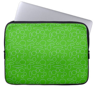 Green Circles Electronics Bag Laptop Sleeve
