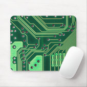 Green Circuit Board Patroon Muismat (Met muis)