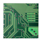 Green Circuit Board Patroon Tegeltje (Voorkant)
