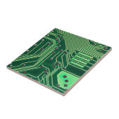 Green Circuit Board Patroon Tegeltje (Zijkant)