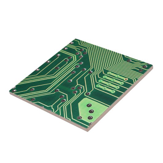 Green Circuit Board Patroon Tegeltje (Zijkant)