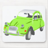 Green Citroen 2 CV Mousemat Muismat (Voorkant)