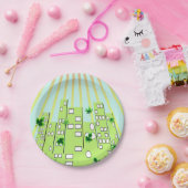 Green City Papieren Bordje (Feest)