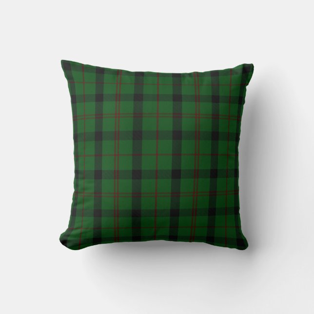 Green Clan Kincaid Tartan Pset Pillow Kussen (Voorkant)