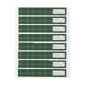 Green Clan Tartan met Thistle Return Address (Vel)