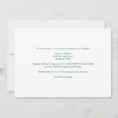 Green Class of 2026 Graduate Photo Graduation Aankondiging (Achterkant)