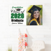 Green Class of 2026 Graduation Party Photo Spandoek (Insitu)