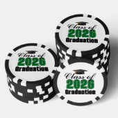 Green Class of 2026 Graduation Party Poker Chips (Opstapeling)