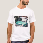 Green Classic Mini Cooper Car Tshirt (Voorkant)