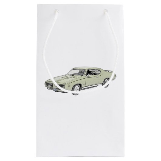 Green Classic Pontiac GTO 1969, rechter Klein Cadeauzakje (Achterkant)