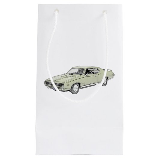 Green Classic Pontiac GTO 1969, rechter Klein Cadeauzakje (Voorkant)