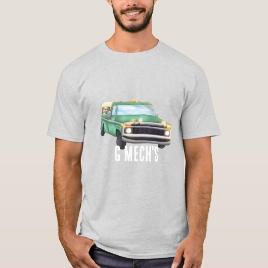 Green Classic Truck - GMech T-shirt (Voorkant)