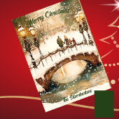 Green Classic Vrolijk Kerstfeest Waterverf