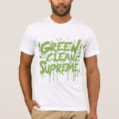 GREEN CLEAN SUPREME T-SHIRT (Voorkant)