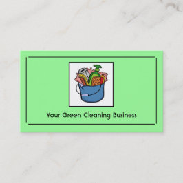 Green Cleaning aanpasbare visitekaartjes