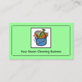 Green Cleaning aanpasbare visitekaartjes