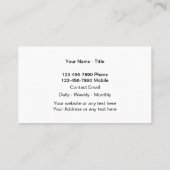 Green Cleaning Moderne Unieke Visitekaartjes (Achterkant)