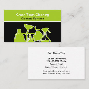 Green Cleaning Moderne Unieke Visitekaartjes