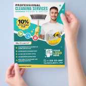 Green Cleaning Service (met prijslijst) Flyer (Hand)