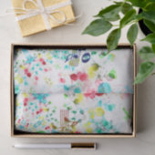 Green Clef en muzieknoten Tissuepapier (Geschenk)