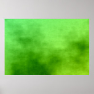 Green Cloudy Zee Poster