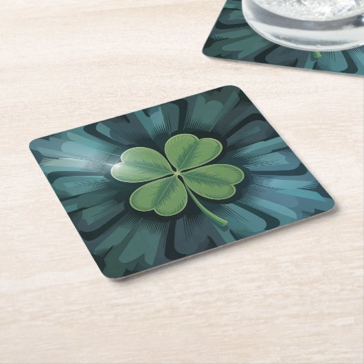 Green Clover Blue Camo Onderzetter Set (Schuin)