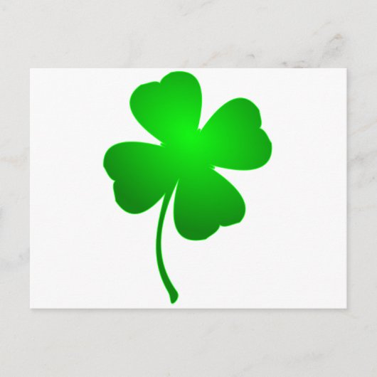 Green Clover Briefkaart (Voorkant)