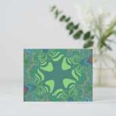 Green Clover Cross Briefkaart (Staand voorkant)