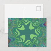 Green Clover Cross Briefkaart (Voorkant / Achterkant)