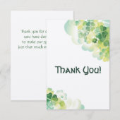 Green Clover en Butterfly Corners Bedankt (Voorkant / Achterkant)